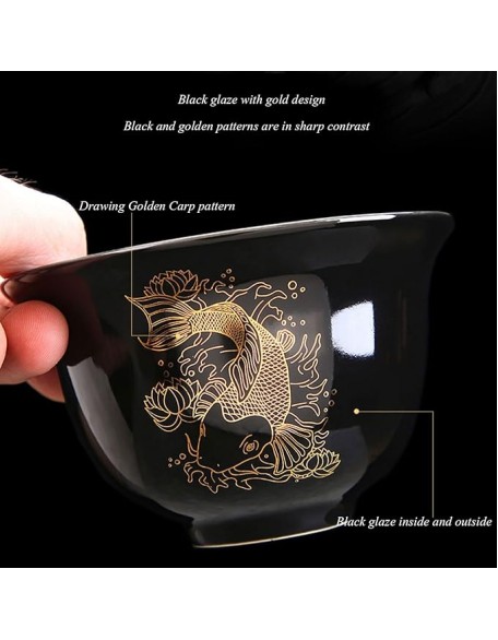 Tea Set Tea Set Tea Set Tea Cup setOffice Reception Teapot Ceramic Side Handle Kung Fu Tea Set