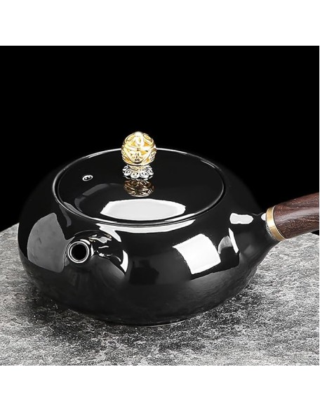 Tea Set Tea Set Tea Set Tea Cup setOffice Reception Teapot Ceramic Side Handle Kung Fu Tea Set