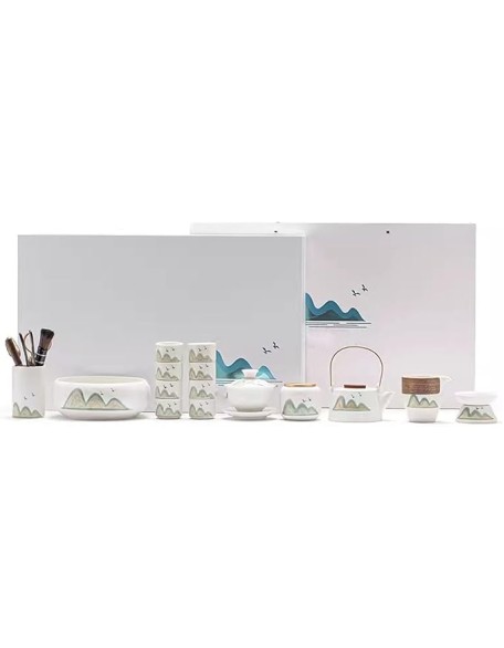 Tea Set Tea Set Tea Set Tea Cup setSimple Ceramic Tea Set Teapot Teacup Gift Box Set