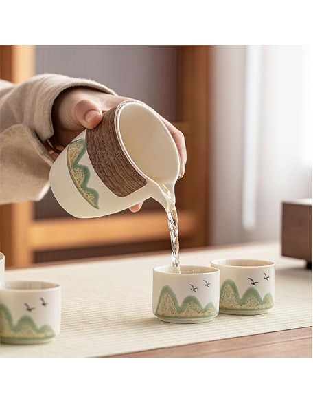 Tea Set Tea Set Tea Set Tea Cup setSimple Ceramic Tea Set Teapot Teacup Gift Box Set