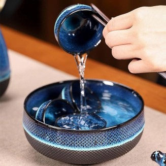 Tea Set Tea Set Tea Set Tea Cup setKiln Transformation Jianzhan Tea Set Household Ceramic Kung Fu Tea Set
