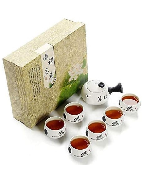Teapot 6 Teacups Tea Set Beautiful and Easy Teapot Kettle Chinese Travel Family Home Ceramic Portable Teaset Coffee Cup Gaiwan Tea Set