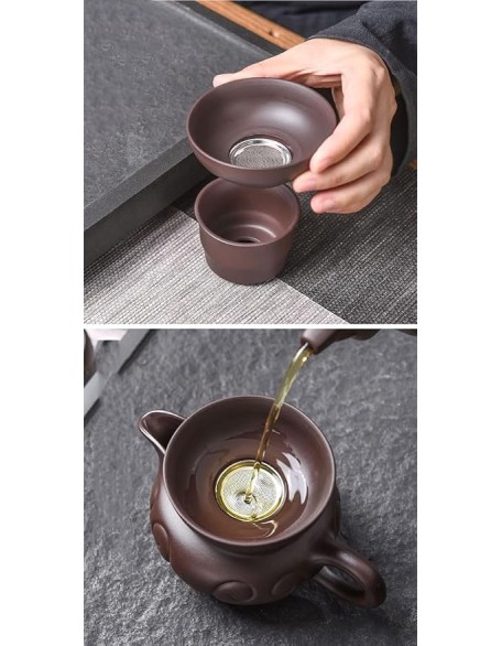 Tea Set, Chinese Tea Set Teapot Set Gongfu Tea Set Tea Pot Set Ceramic Gongfutea Pot Cup Set Tea Set Service Pot Cups for Tea Ceremony Party Home Office Decor,C