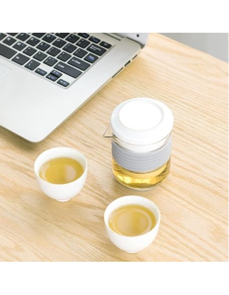 Chinese Kung Fu Tea Set Ceramic Portable Teapot Set Outdoor Travel Gaiwan Tea Cups of Tea Ceremony Teacup Drinkware