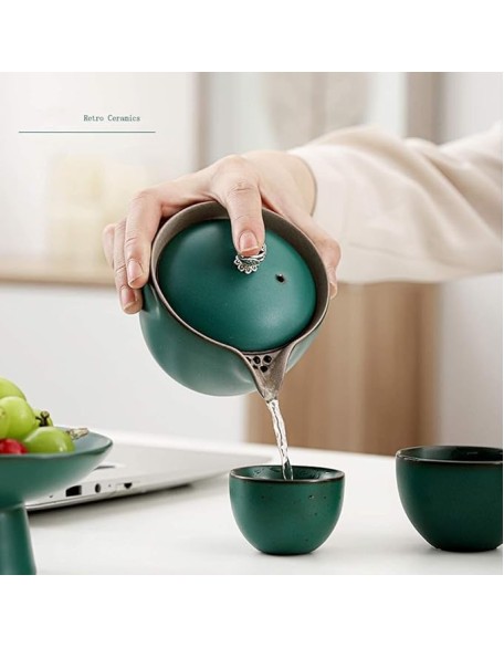 Tea Set Coffee Cups Set Tea Cup Set Portable Ceramic Tea Set Travel Teapot Sets Chinese Teapot