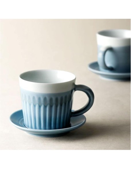 Mug Ceramic Simple Coffee Cup and Saucer Set Handmade Retro Cup Pastoral Family Afternoon Tea Cup