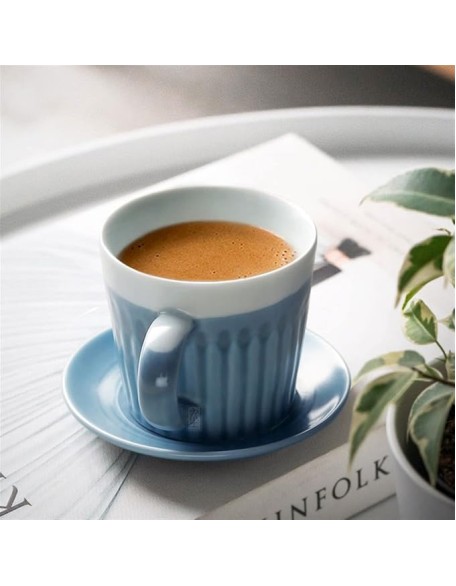 Mug Ceramic Simple Coffee Cup and Saucer Set Handmade Retro Cup Pastoral Family Afternoon Tea Cup