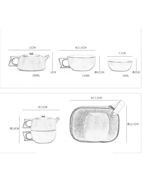 Tea Set Coffee Cup Set Tea Cup Set Ceramic Tea Cup Set Chinese Tea Travel Tea Set Portable Teapot Tea Set Tea Cups of Tea Ceremony Teapot Set