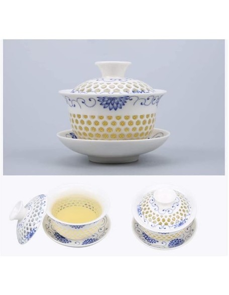 Tea Set Tea Service Chinese Tea Set Ceramic Tea Cup Set 9 Pieces Teapot Cup Set, Can Be Used for Family Afternoon Tea Tea Set for Adults