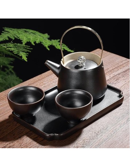 Tea Set Tea Service 4 Pieces European Ceramic Tea Cup Set Coffee Cup Set Ceramic Travel Teapot Set Chinese Teapot Tea Set for Adults