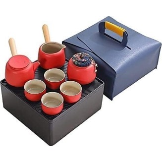 Tea Set,Tea Sets,Tea Pot Sets,Portable Tea Set,Ceramic Tea Set,Tea Cups Set, Traditional Chinese Tea Cup Set, Portable Travel Tea Set, Tea Set for Home Office Car Outdoor