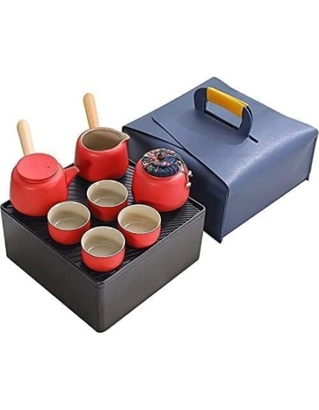 Tea Set,Tea Sets,Tea Pot Sets,Portable Tea Set,Ceramic Tea Set,Tea Cups Set, Traditional Chinese Tea Cup Set, Portable Travel Tea Set, Tea Set for Home Office Car Outdoor
