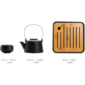 Chinese Tea Set Teapot Sets Healthy Ceramics Teapot 4 Teacups and Round Tray. Tea Cups Coffee Cup Set Tea Pot Set