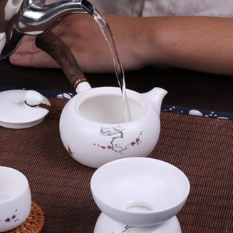 Universal Tea Set teapot Coffee Pot Tea Set Home Office Simple Tea Set Ceramic teapot Teacup Set Gift Box