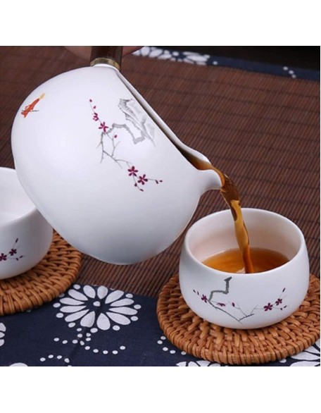 Universal Tea Set teapot Coffee Pot Tea Set Home Office Simple Tea Set Ceramic teapot Teacup Set Gift Box