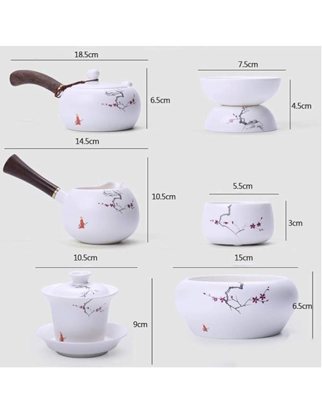 Universal Tea Set teapot Coffee Pot Tea Set Home Office Simple Tea Set Ceramic teapot Teacup Set Gift Box