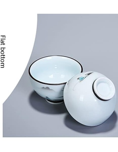 Tea Set Ceramic Portable Teapot Set Travel Gaiwan Tea Cups of Tea Ceremony Teacup Fine Gift with Travel Bag