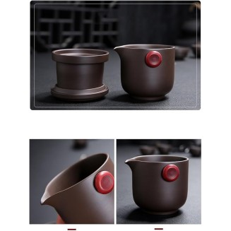Portable Travel Tea Set Outdoors Ceramic Tea Cup Suit Drinking Set Chinese Kung Fu Tea Set