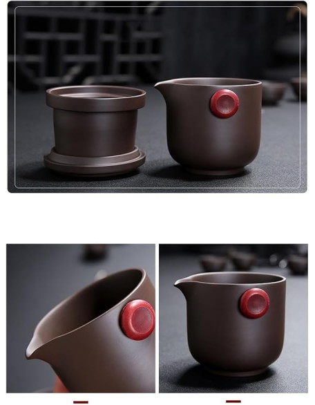 Portable Travel Tea Set Outdoors Ceramic Tea Cup Suit Drinking Set Chinese Kung Fu Tea Set